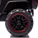 12V Black Kids Ride-On Truck with 3 Speeds, LED Lights, MP3, and Remote Control Magic Cars 17