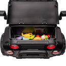 12V Black Kids Ride-On Truck with 3 Speeds, LED Lights, MP3, and Remote Control Magic Cars 18