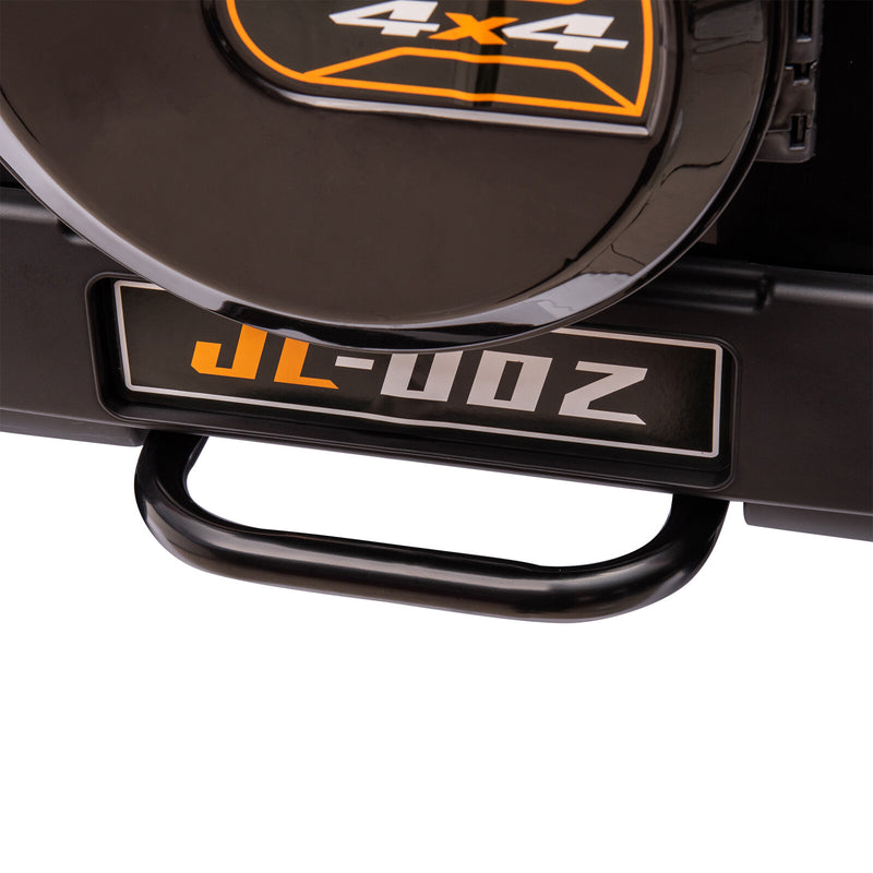 12V Black Kids Ride-On Truck with 3 Speeds, LED Lights, MP3, and Remote Control Magic Cars 19