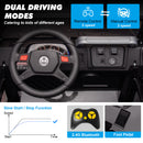 12V Black Kids Ride-On Truck with 3 Speeds, LED Lights, MP3, and Remote Control Magic Cars 3