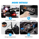 12V Black Kids Ride-On Truck with 3 Speeds, LED Lights, MP3, and Remote Control Magic Cars 7