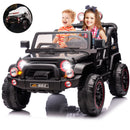 12V Black Kids Ride-On Truck with 3 Speeds, LED Lights, MP3, and Remote Control Magic Cars Variant 0