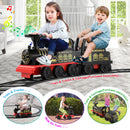 6V Electric Ride-On Train for Kids Ages 1–3 with Track, Lights and Music – Black/Blue Magic Cars 2