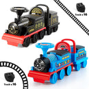 6V Ride-On Train Toy with Lights and Music for Toddlers 1-3 Years Black/Blue Magic Cars 12