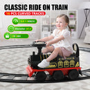 6V Ride-On Train Toy with Lights and Music for Toddlers 1-3 Years Black/Blue Magic Cars 2