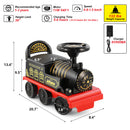 6V Ride-On Train Toy with Lights and Music for Toddlers 1-3 Years Black/Blue Magic Cars 4