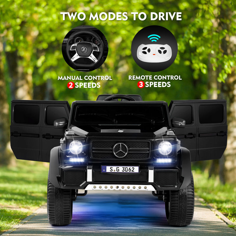 Electric 12V Black Kids Ride-On Truck with Remote Control and MP3 Player Magic Cars 15