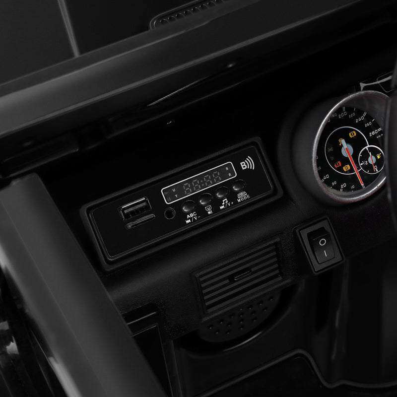 Electric 12V Black Kids Ride-On Truck with Remote Control and MP3 Player Magic Cars 21