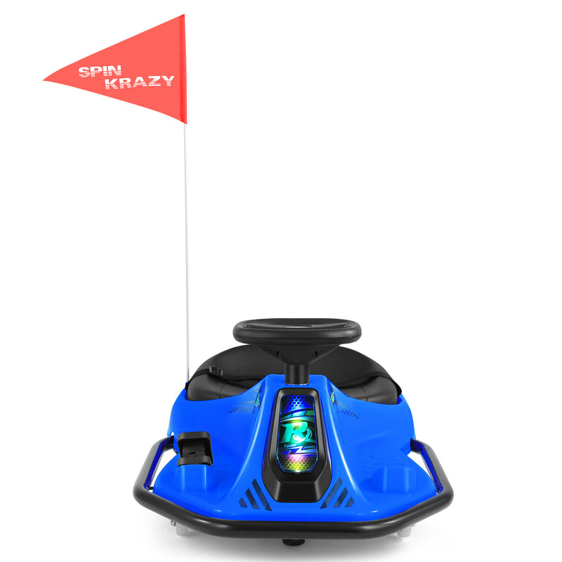 JOYLDIAS Blue 360° Electric 24V Kid Ride On Drifting Go Kart