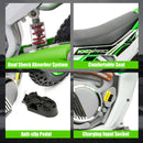 Green 12V Electric Kids Ride-On Dirt Bike Motorcycle with Training Wheels Magic Cars 6