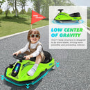 Green 24V Electric Drifting Go-Kart with Adjustable Speeds for Kids Magic Cars 8
