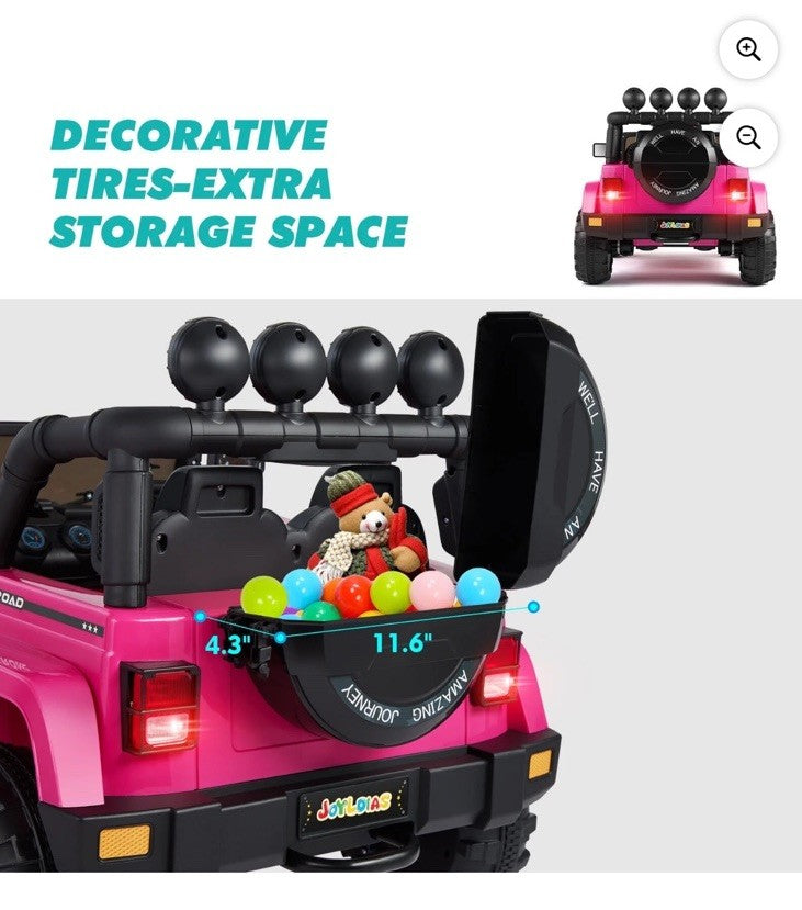 Electric Kids Ride-On Truck with Bluetooth, Remote Control, and MP3 Player Magic Cars 6