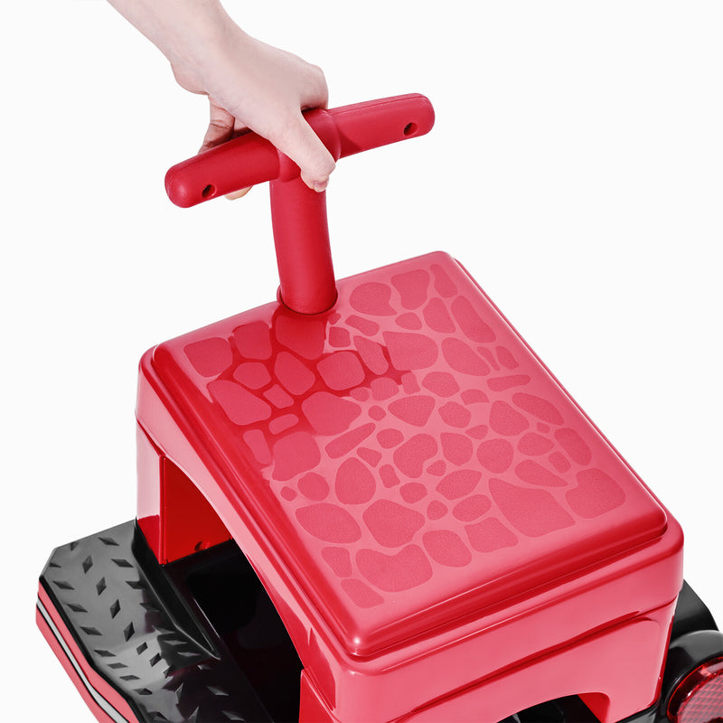 Large 2-Seater Red 12V Kids Electric Ride-On Train with Carriage and Music Magic Cars 12