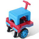 Large 12V Electric 2-Seater Blue Kids Ride-On Train with Carriage and 2 Speeds Magic Cars 17