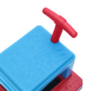 Large 12V Electric 2-Seater Blue Kids Ride-On Train with Carriage and 2 Speeds Magic Cars 18