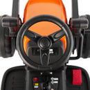 12V Orange Electric Ride-On Excavator with Remote Control for Kids Boys and Girls Gift Magic Cars 12