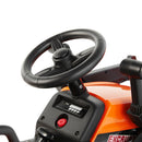 12V Orange Electric Ride-On Excavator with Remote Control for Kids Boys and Girls Gift Magic Cars 17