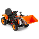12V Orange Electric Ride-On Excavator with Remote Control for Kids Boys and Girls Gift Magic Cars 20