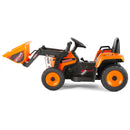 12V Orange Electric Ride-On Excavator with Remote Control for Kids Boys and Girls Gift Magic Cars 22
