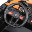 Orange 12V Electric Ride-On UTV Car for Kids with 3 Speeds, Music, and Remote Control Magic Cars 12