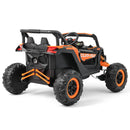 Orange 12V Electric Ride-On UTV Car for Kids with 3 Speeds, Music, and Remote Control Magic Cars 22