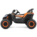 Orange 12V Electric Ride-On UTV Car for Kids with 3 Speeds, Music, and Remote Control Magic Cars 23
