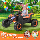 Orange 12V Electric Ride-On UTV Car for Kids with 3 Speeds, Music, and Remote Control Magic Cars 2