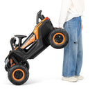 Orange 12V Electric Ride-On UTV Car for Kids with 3 Speeds, Music, and Remote Control Magic Cars 9