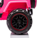 12V Pink Electric Kids Ride-On Car Toy with 3 Speeds, LED Lights, MP3 Player, and Remote Control Magic Cars 15
