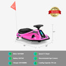 24V Pink Electric Kids Drifting Ride-On Car with 360° Rotation Magic Cars 4