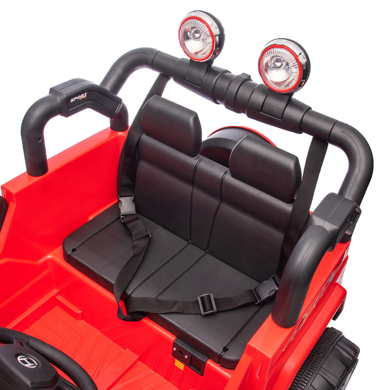 12V Battery-Powered Kids Ride-On Jeep with Music and Remote Control in Pink, Red or Black Magic Cars 11