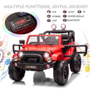 12V Battery-Powered Kids Ride-On Jeep with Music and Remote Control in Pink, Red or Black Magic Cars 2