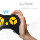 12V Red Kids 2-Seater Ride-On Truck with LED Lights, Music, and Remote Control Battery-Powered Car Magic Cars 14