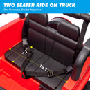 12V Red Kids 2-Seater Ride-On Truck with LED Lights, Music, and Remote Control Battery-Powered Car Magic Cars 6