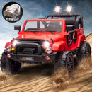 12V Red Electric Battery-Powered Kids Ride-On Truck with LED Lights, MP3, and Remote Control Magic Cars 0