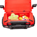 12V Red Electric Battery-Powered Kids Ride-On Truck with LED Lights, MP3, and Remote Control Magic Cars 19