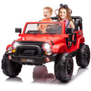 Red 12V Electric Kids Ride-On Truck with 3 Speeds, MP3, LED Lights, Cover, and Remote Control Magic Cars 1