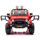Red 12V Electric Kids Ride-On Truck with 3 Speeds, MP3, LED Lights, Cover, and Remote Control Magic Cars 21