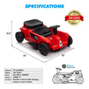 Red 24V 2-Seater Ride-On Car for Kids with Remote Control – Parent-Child Toy Gift for Boys and Girls Magic Cars 1