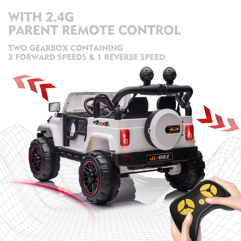 12V Electric Kids Ride-On Truck with LED Lights, MP3, Battery, and Remote Control Magic Cars 6