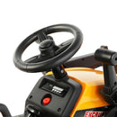 12V Yellow Electronic Ride-On Excavator Digger Car with 3 Speeds, Music, and Remote Control Magic Cars 12