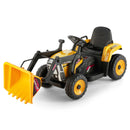12V Yellow Electronic Ride-On Excavator Digger Car with 3 Speeds, Music, and Remote Control Magic Cars 20