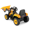 12V Yellow Electronic Ride-On Excavator Digger Car with 3 Speeds, Music, and Remote Control Magic Cars 21
