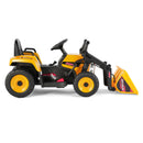 12V Yellow Electronic Ride-On Excavator Digger Car with 3 Speeds, Music, and Remote Control Magic Cars 22