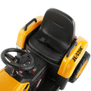 12V Yellow Electronic Ride-On Excavator Digger Car with 3 Speeds, Music, and Remote Control Magic Cars 9