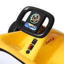 12V Yellow Kids Ride-On Go Kart Car with 3 Speeds, Bluetooth Music, and Remote Control Magic Cars 11