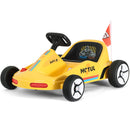 12V Yellow Kids Ride-On Go Kart Car with 3 Speeds, Bluetooth Music, and Remote Control Magic Cars 1