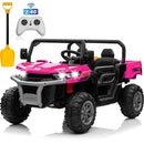 24V Green 4WD 2-Seater Ride-On Tractor with Remote Control and Trailer Magic Cars 11