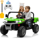 24V Green 4WD 2-Seater Ride-On Tractor with Remote Control and Trailer Magic Cars 1