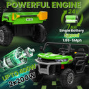 24V Green 4WD 2-Seater Ride-On Tractor with Remote Control and Trailer Magic Cars 6